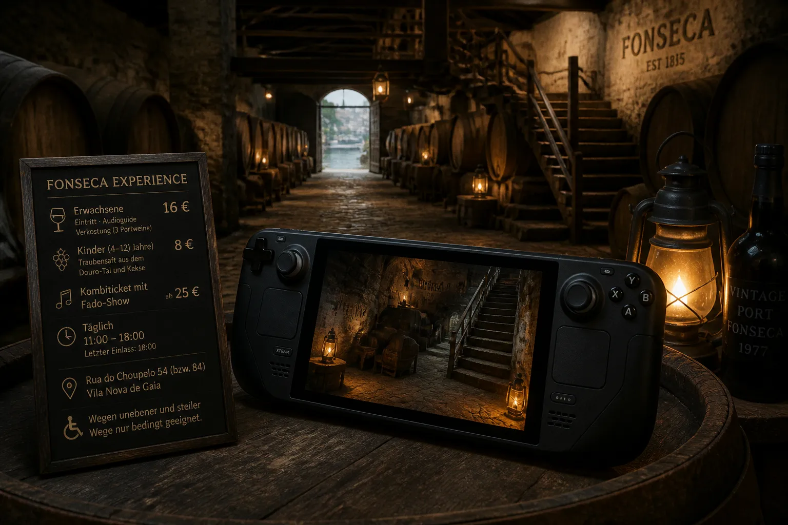 Fonseca Portweinkeller für Gamer: Tickets im Vergleich